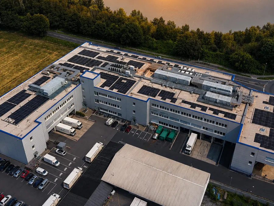 Industrieanlage mit Photovoltaikanlage von ELTERA, 382,8 kWp
